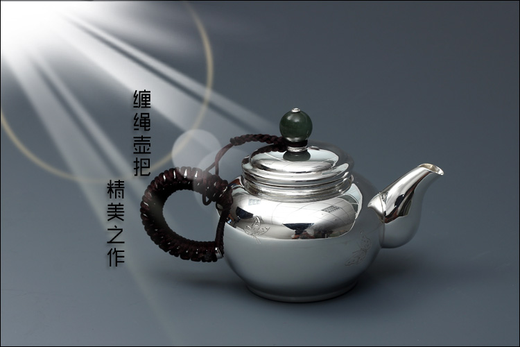 品茶忆友 日本银壶 日久日式光胎泡茶壶纯手工