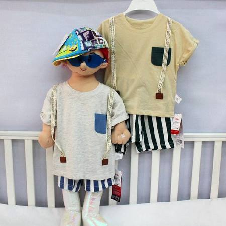 小石头2014夏季新款童装 0914男女童宝宝套装