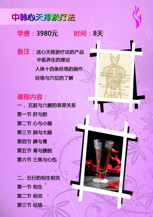 中韩心天排淤疗法