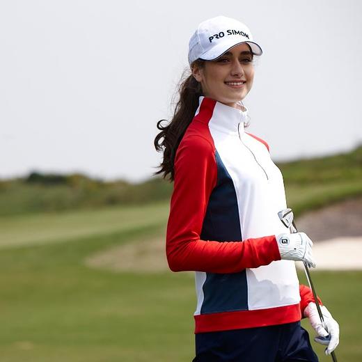 女款半门襟长袖立领衫（14WPS301） 商品图0