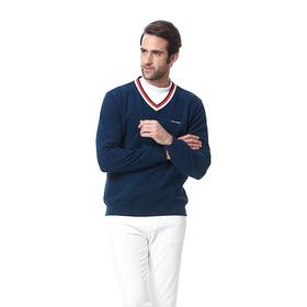 男款V法式罗纹外套（14WPS106）