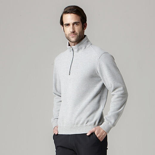 男款长袖法式罗纹衫（14WPS203） 商品图1