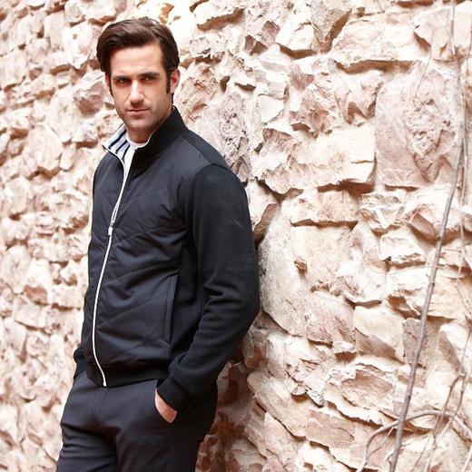 男款立领法式罗纹铺面外套（14WPS112） 商品图3