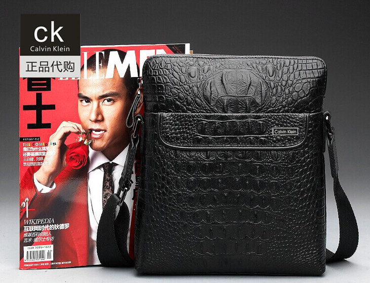 进口品牌calvin klein 卡文克莱 ck时尚真皮休闲包ck6002