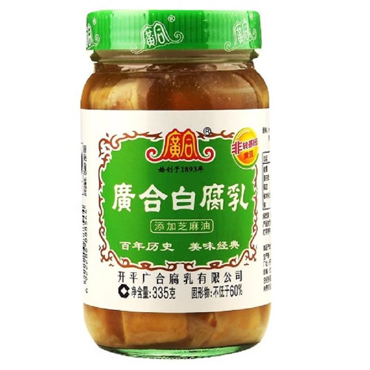 广合 白腐乳 335g 瓶装