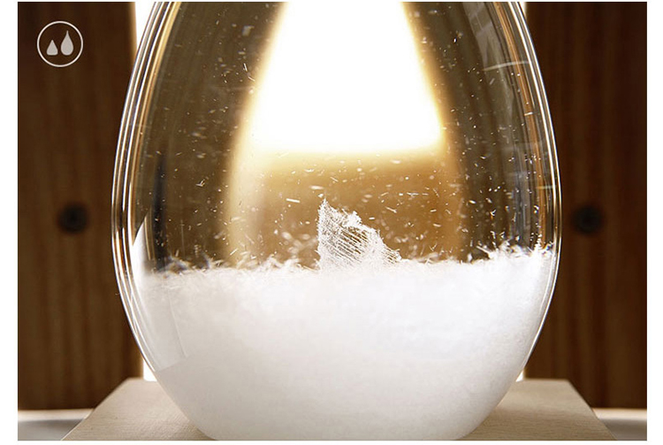 【为思礼 9PIG】天气预报瓶 暴风瓶 水滴造型 桌面摆件 极简生活 创意家居 品味生活