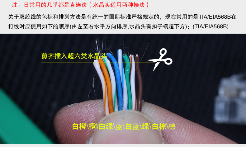 rj45头子 网络水晶头 8p8c 八芯网线水晶头 100个/盒