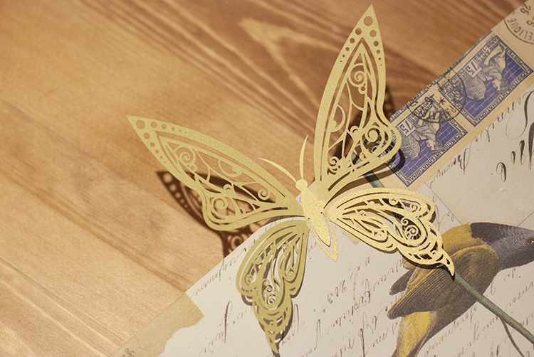 【moka】-若梦- 独家原创纸雕蝴蝶 创意镂空纸品 婚礼装饰道具