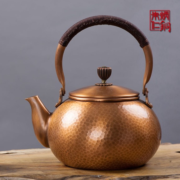 「朱炳仁铜」茶壶 龟纹寿康铜壶 茶具 茶道礼品 纯手工 热销款