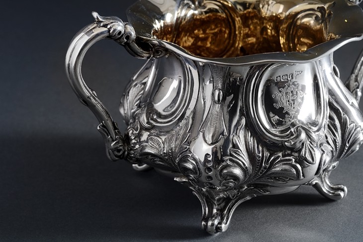 西洋古董银器 1905年英国谢菲尔德出品 爱德华七世风格 纯银糖罐 举报
