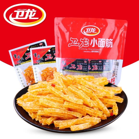 卫龙 小面筋420克(小袋) 土豪的辣条 童年回忆零食品 河南特产