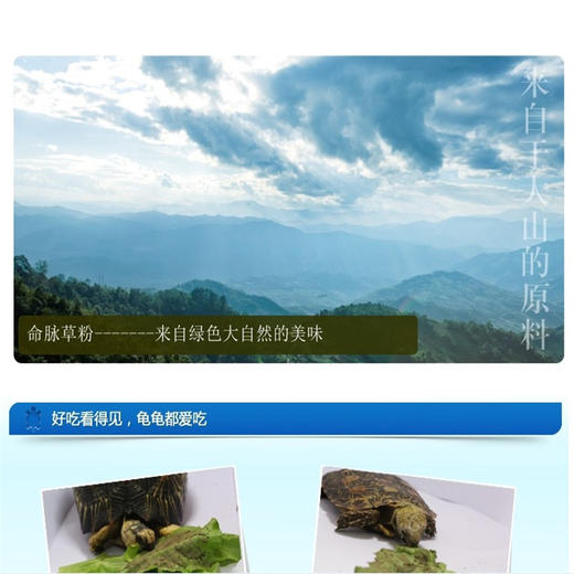 陆龟牧草粉：高营养，防隆背，促便成型 商品图3