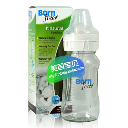 美国Born Free宽口径玻璃奶瓶160ml 260ml 商品图0
