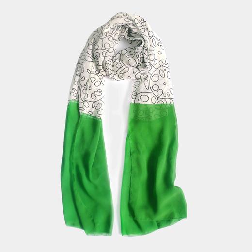 莲花印象  桑蚕丝乔其纱丝巾 商品图1