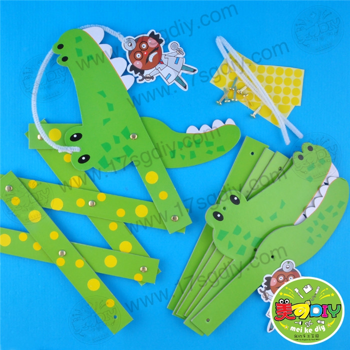 鳄鱼牙医怕怕益智儿童手工制作幼儿园DIY材料
