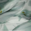 莲花印象07绿灰 桑蚕丝斜纹绸丝巾 商品缩略图2