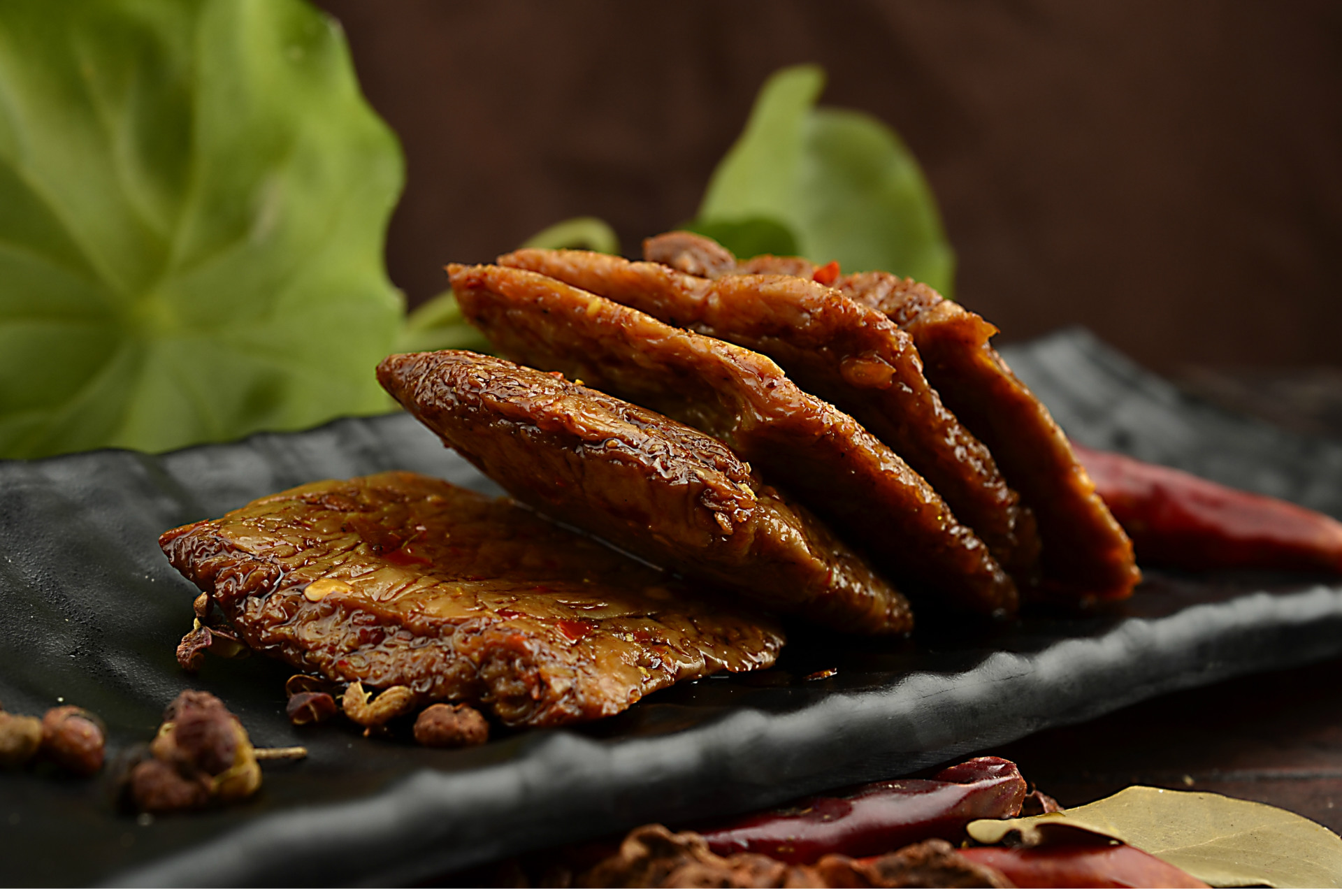 湖南特产正宗土家肴豆牛卤汁豆干麻辣肉好吃