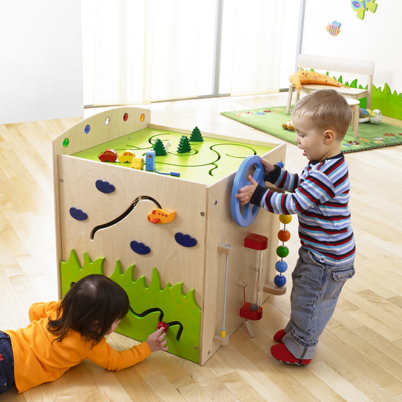 德国haba儿童早教益智玩具桌面多功能游戏盒