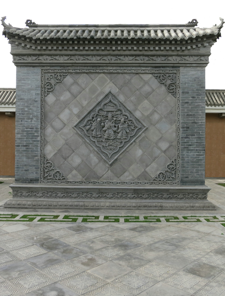 唐语砖雕 仿古青砖地砖 古建墙地砖 汉纹青砖40*40cm