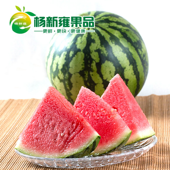上海8424无籽西瓜 自然甜味2只装8-10斤每只