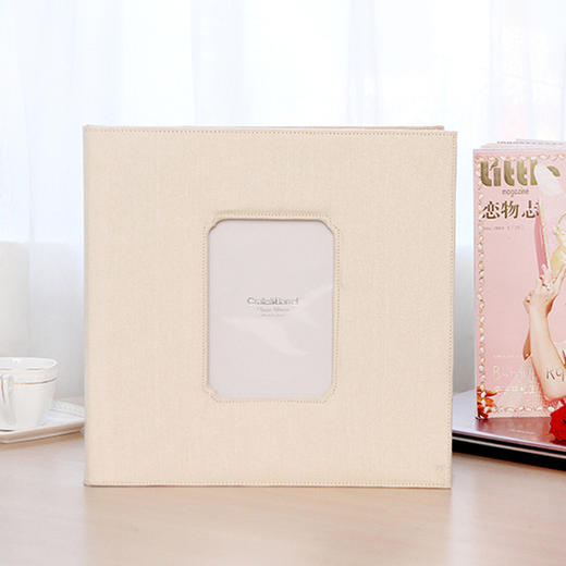 米马杂货 美国订单 时间都去哪儿了？浅金亚麻自由粘贴 覆膜相册 商品图1