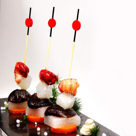 艺术竹签 艺术牙签·中国鼓【3号】每包100只 冷菜热菜造型工具