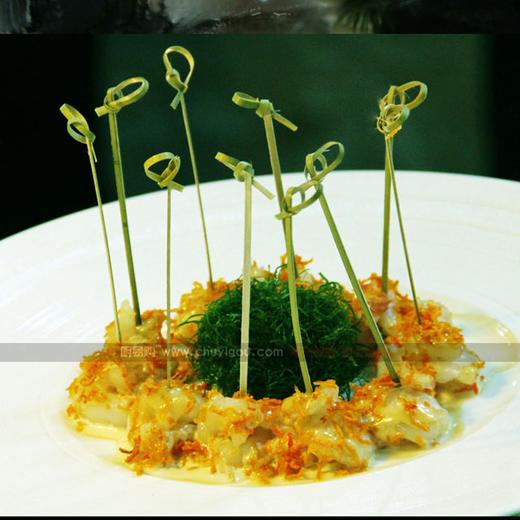 艺术竹签 艺术牙签·竹叶青【2号】每包100只 冷菜热菜造型工具 商品图2