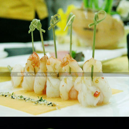 艺术竹签 艺术牙签·竹叶青【2号】每包100只 冷菜热菜造型工具 商品图0