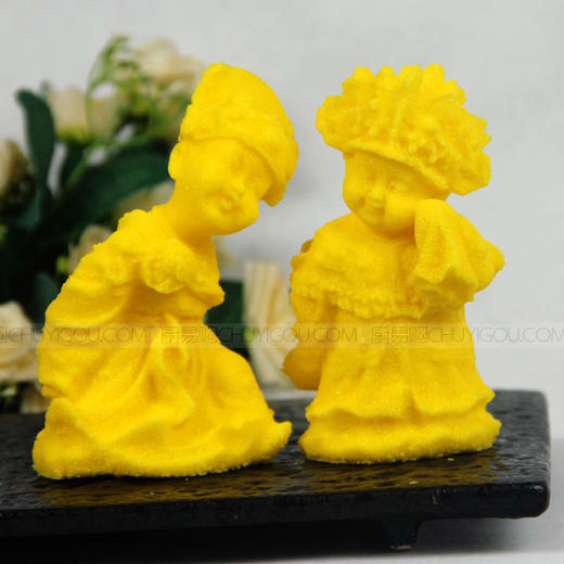 中式新郎新娘·盐雕模具、冰雕模具、琼脂雕模具、巧克力雕模具多功能产品【套装】 商品图0