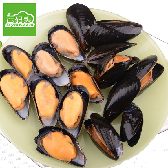 【云码头】冷冻海虹贻贝淡菜半壳海虹免洗海鲜