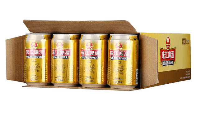10度珠江啤酒精品小麦330ml*24罐/箱