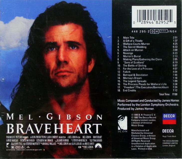 专辑曲目: 01 main title 02 a gift of a thistle 03 wallace