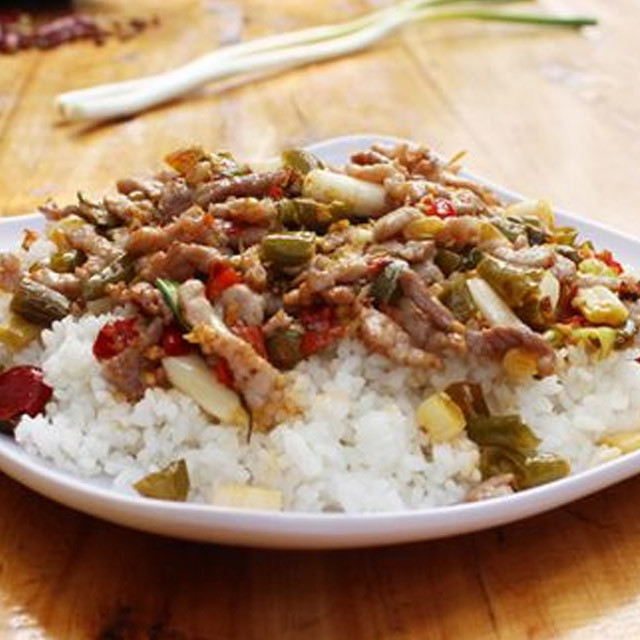 泡椒肉丝炒饭/盖饭