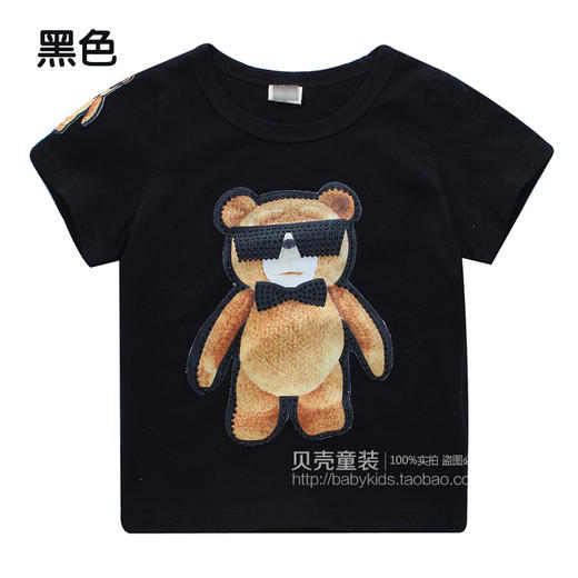 儿童短袖T恤 2015夏装新款亲子装男童女童童装卡通上衣tx-5626 商品图5