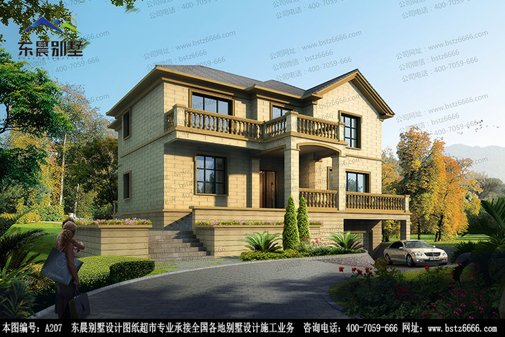 新农村别墅设计方案-09 174平 (内附详细效果图,施工设计图等)
