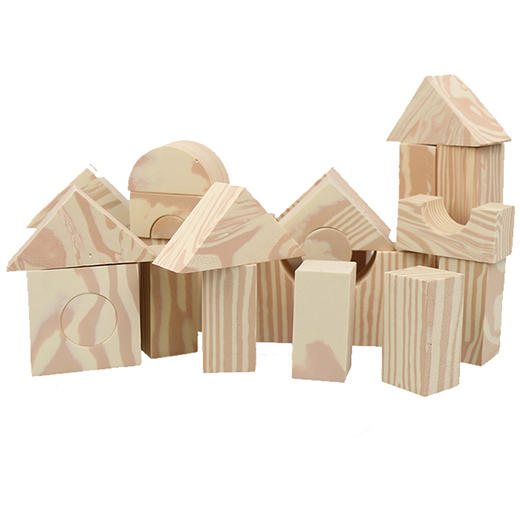 以色列爱多形原木色积木系列80块/套 Edushape适用3岁以上的宝宝【有间保税进口】 商品图0