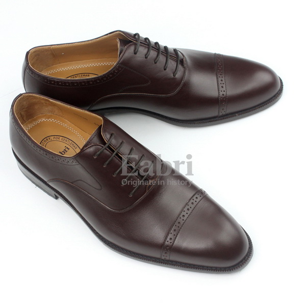 仕族Eabri男潮流雕花头层牛皮真皮商务正装男