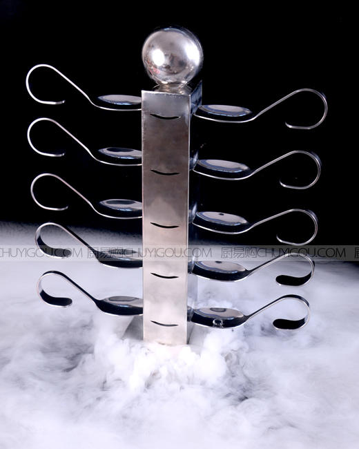 创意布迪架 创意盛器【套餐一是支架，套餐二包括10只弯勺，套餐三包括20只弯勺】 商品图3