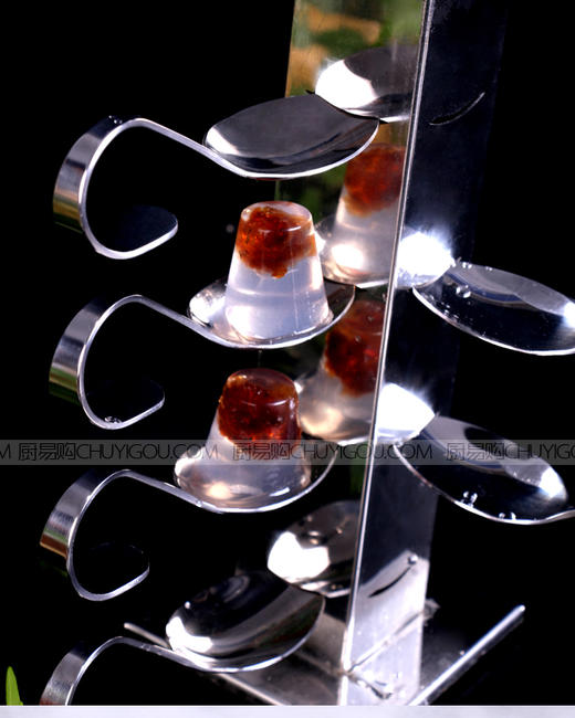 创意布迪架 创意盛器【套餐一是支架，套餐二包括10只弯勺，套餐三包括20只弯勺】 商品图4