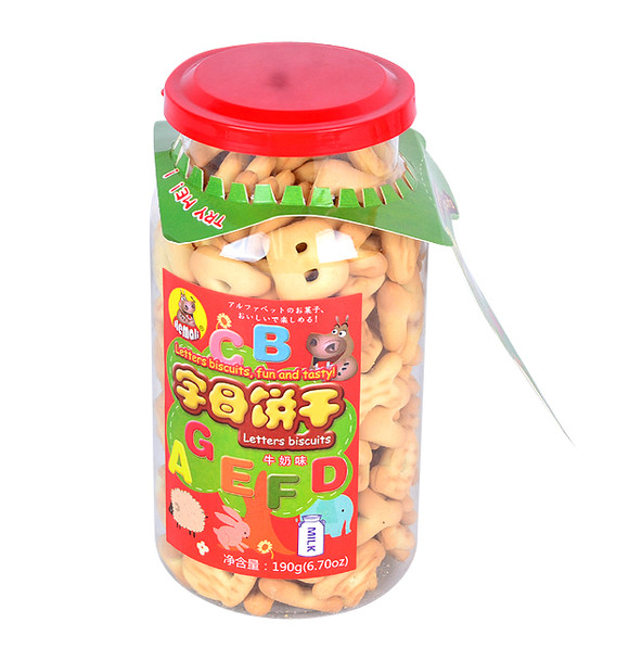 河马莉字母饼干190g