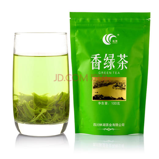 川红茶叶 2018香绿茶100g 公司采购办公用茶 商品图1