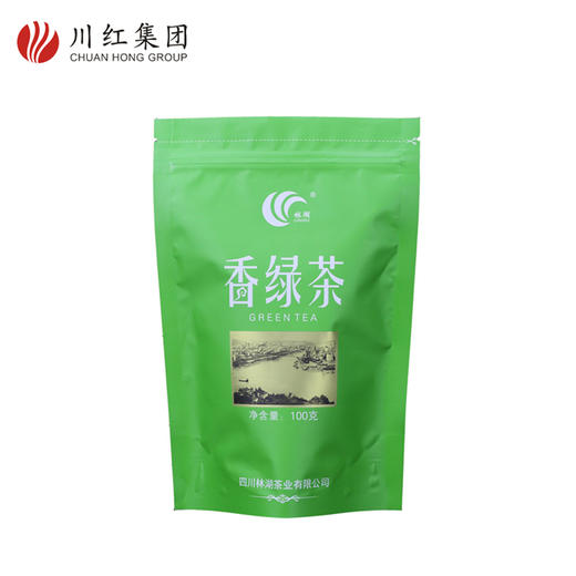 川红茶叶 2018香绿茶100g 公司采购办公用茶 商品图0