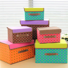 佳尚加厚可折叠衣服收纳箱整理箱 有盖储物箱内衣收纳盒7687