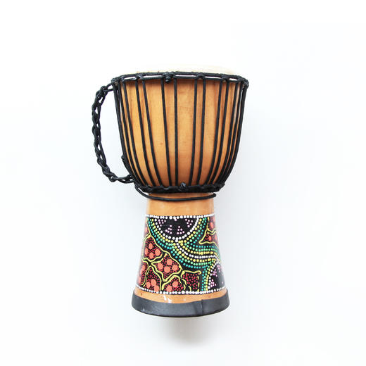 米马杂货 来自印尼 手工制作的真皮鼓 打击乐是最原始的音乐 商品图0