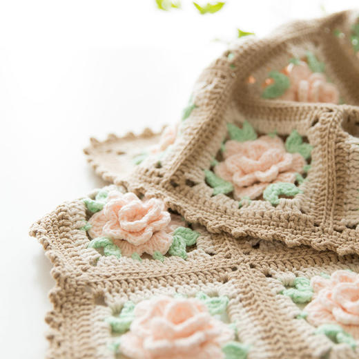 【B053】新妈咪手作_钩针蔷薇花毯教程 商品图2