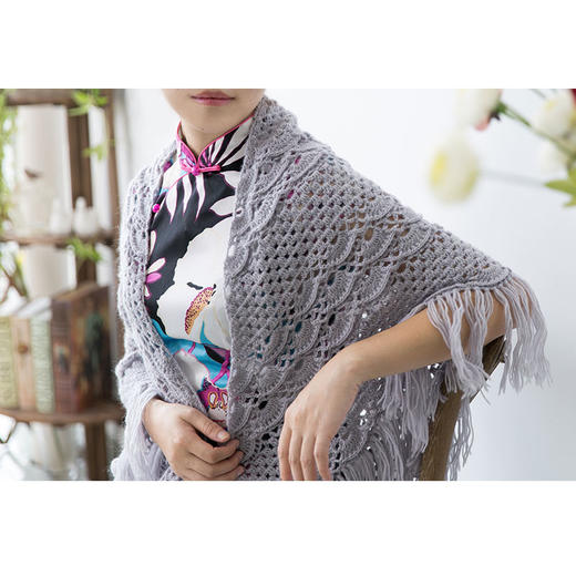 【B022】新妈咪手作_钩针贵夫人披肩教程 商品图2