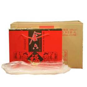 金六福 福新富贵大礼包 500mlX2X4  酒精度50%