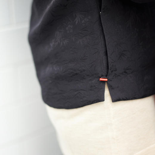 【山林曦照】衣糊【松云】真丝提花右衽小坎 预定 12月中旬发货 商品图2