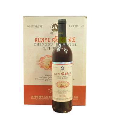 成都红 全汁葡萄酒  750mlX6 酒精度11% 商品图0