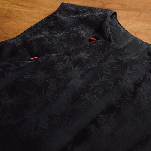 【山林曦照】衣糊【松云】真丝提花右衽小坎 预定 12月中旬发货 商品图3